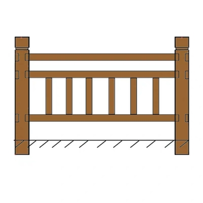 1,5米水泥仿木护栏