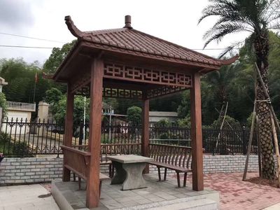 仿古公园四角亭